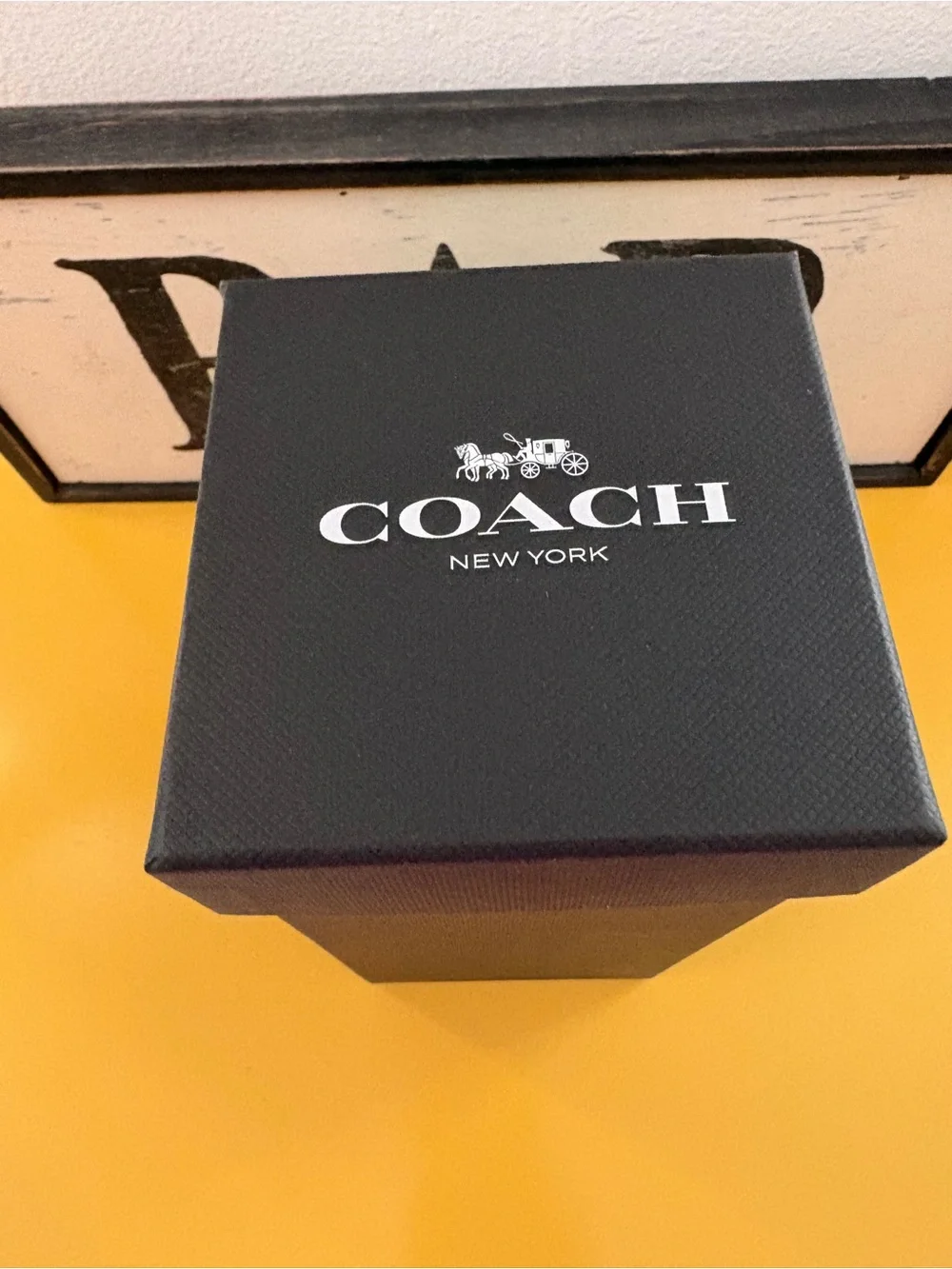 Coach Gold-Tone Cocktail Shaker with Black Sleeve